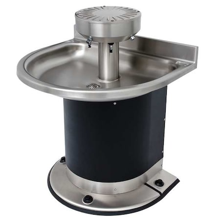 Black/Silver, Semicircular, Wash Fountain MPN:3543-2-F-DV-VPB-MXTP