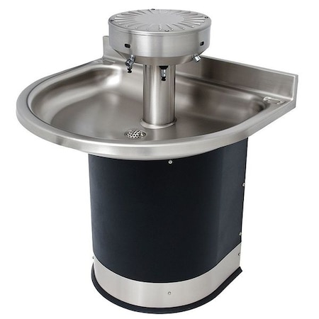 Black/Silver, Semicircular, Wash Fountain MPN:3543-2-SO-DV-VPB-MXTP