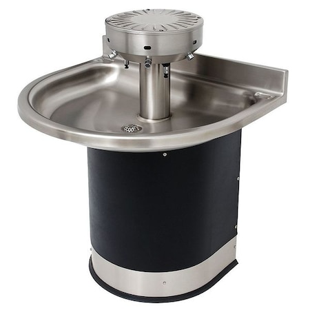 Black/Silver, Semicircular, Wash Fountain MPN:3544-2-S0-DV-VPB-MXTP