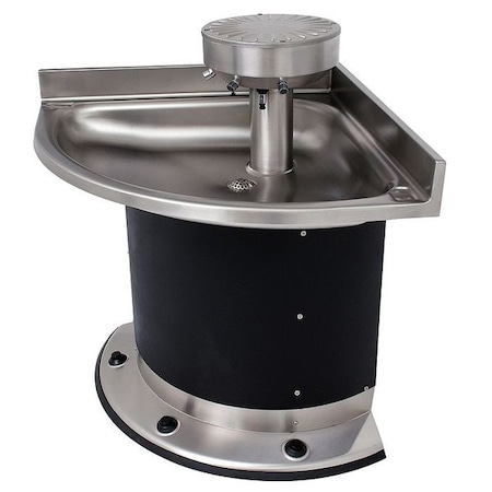 Black/Silver, Corner, Wash Fountain MPN:3563-2-F-DV-VPB-MXTP