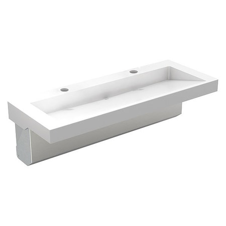 Bathroom Sink, White, Rectangular, 48