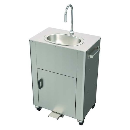 Single Foot Pedal, Silver, Portable Hand Washing Station MPN:PS1010-F11