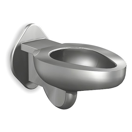 Prison Toilet, 1.6 gpf gpf, Not Applicable, Wall Mount, Stainless Steel MPN:1675-W-1