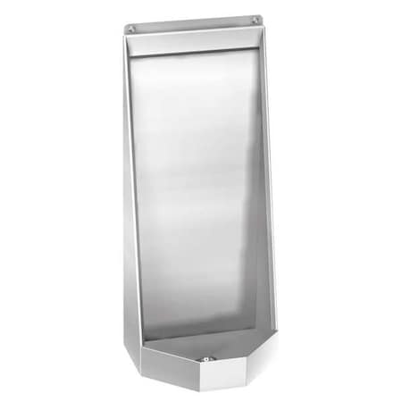 Institutional Urinal, 1 gpf, 1.5 gpf gpf, Washout, Floor Mount, Silver MPN:2180-W-3-CFR