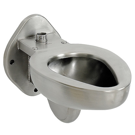Prison Toilet, 1.28 gpf, 1.6 gpf, 3.5 gpf gpf, Not Applicable, Wall Mount, Stainless Steel MPN:R2100-T-1