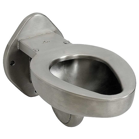 Prison Toilet, 1.28 gpf, 1.6 gpf, 3.5 gpf gpf, Not Applicable, Wall Mount, Stainless Steel MPN:R2100-W-1