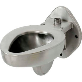 Acorn R2100-T-1 Blowout Jet Wall Mounted Toilet W/Top Spud Stainless Steel Finish R2100-T-1