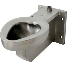 Acorn R2105-T-1 Siphon Jet Wall Mounted Toilet W/Top Spud Stainless Steel Finish R2105-T-1
