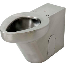Acorn R2141-W-3 Siphon Jet Floor Mounted Toilet W/Back Spud Stainless Steel Finish R2141-W-3
