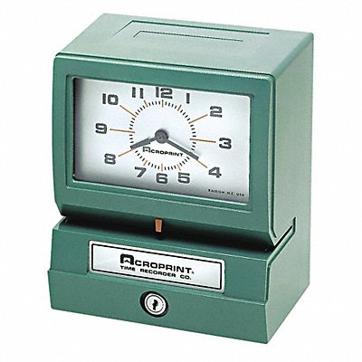 Electric Print Time Recorder Green MPN:01-2070-411