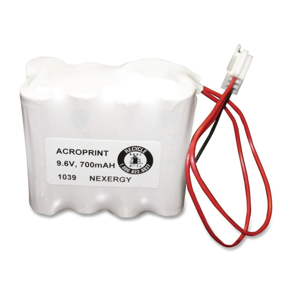 Acroprint Time Recorder Device Battery - For Time Recorder Device - Battery Rechargeable - 1 Each MPN:ACP580108000