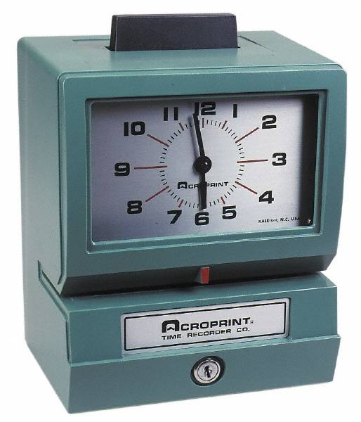 Time Cards & Time Clock Accessories, For Use With: Acroprint Time Recorder. - Manual or Automatic Time Recorders , Records: Bi-Weekly , Color: Manila, Manila  MPN:09-2109-000