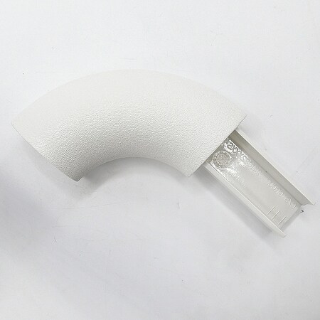 Handrail Return, Left, White, PETG MPN:6CCAPL949N