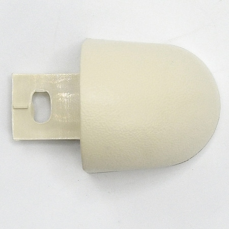 End Cap, PETG, Almond, 1 1/8 in L MPN:FR125CAP920N