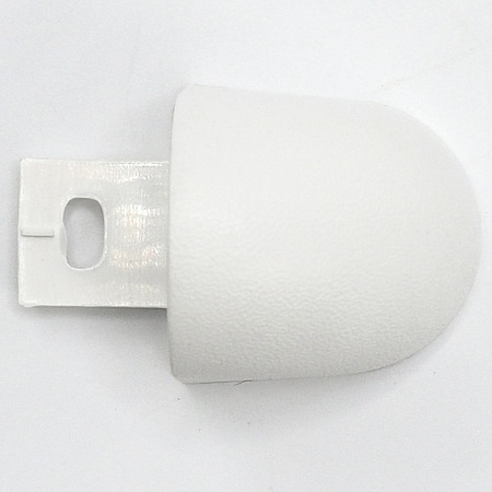 End Cap, PETG, White, 1 1/8 in L, 1 1/8 in H MPN:FR125CAP949N