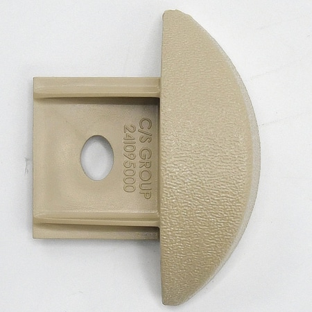 End Cap, PETG, Beige, 3/4 in L, 2 1/4 in H MPN:FR225CAP103N