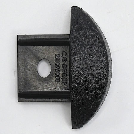 End Cap, PETG, Black, 3/4 in L, 2 1/4 in H MPN:FR225CAP108N