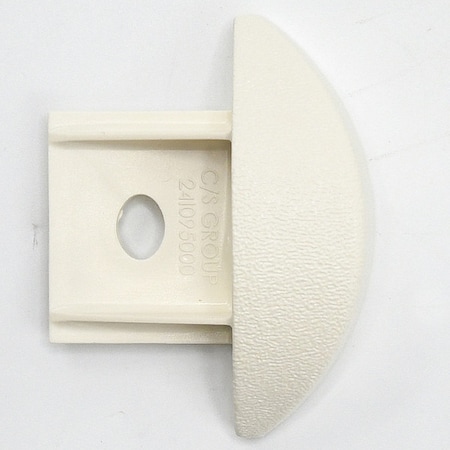 End Cap, PETG, Parchment, 3/4 in L MPN:FR225CAP253N