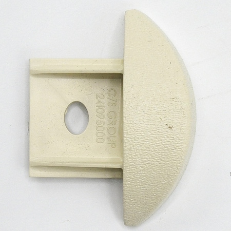 End Cap, PETG, Almond, 3/4 in L, 2 1/4 in H MPN:FR225CAP920N