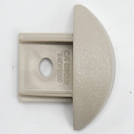 End Cap, PETG, Oyster Gray, 3/4 in L MPN:FR225CAP929N