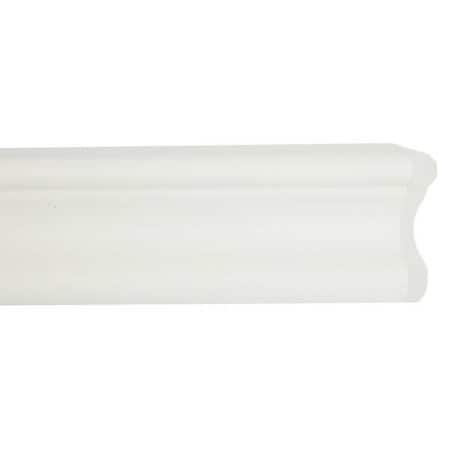 Accent Rail, White, PETG, 9 1/2 ft L MPN:FR251949N