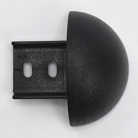 End Cap, PETG, Black, 1 1/32 in L, 2 in H MPN:FR270SCAP108N