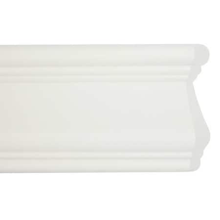 Accent Rail, White, PETG, 9 1/2 ft L MPN:FR451949N