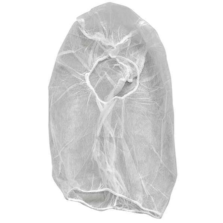 Bouffant Beard Cover Combo, Disposable Hood, Polypropylene, White, Size Universal, 1000 Per Box MPN:H1000