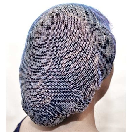 Hairnet, Nylon, 21 in Dia., Blue, M, 1000 PK MPN:H21B