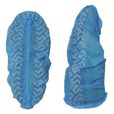 Disposable Shoe Covers, Polypropylene, Blue, Slip Resistant Sole: Yes MPN:PP18NSB