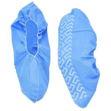 Disposable Shoe Covers, Polypropylene, Blue, Slip Resistant Sole: Yes, 2XL MPN:PP18NSB