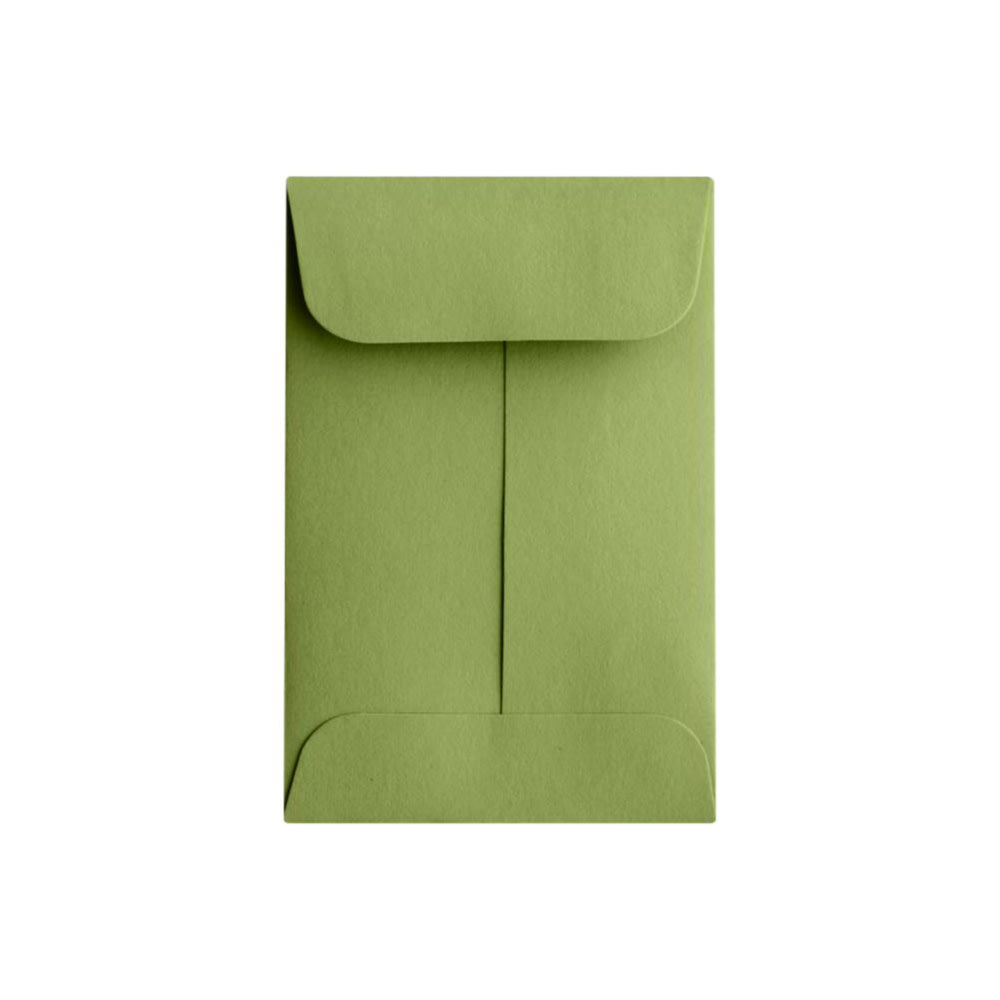 LUX Coin Envelopes, #1, Gummed Seal, Avocado Green, Pack Of 50 MPN:EX1CO-27-50