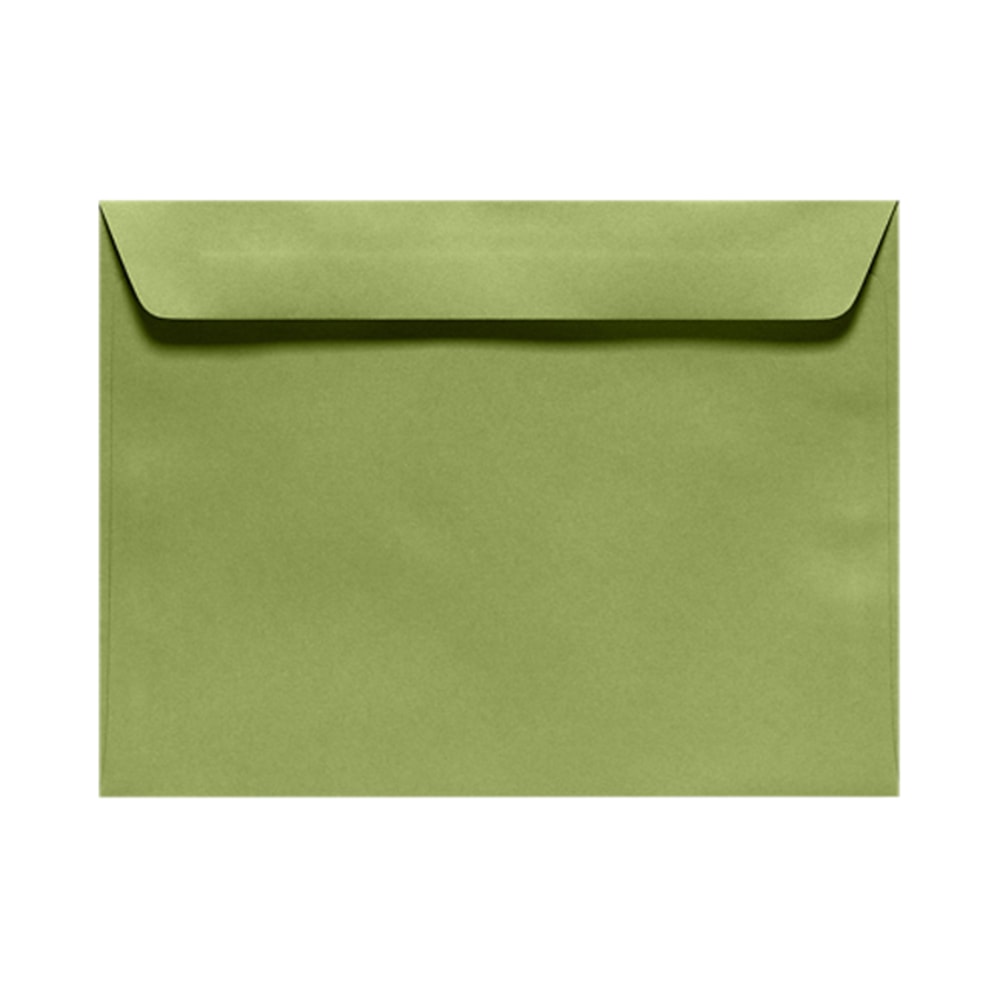 LUX Booklet 6in x 9in Envelopes, Gummed Seal, Avocado Green, Pack Of 50 MPN:EX4820-27-50