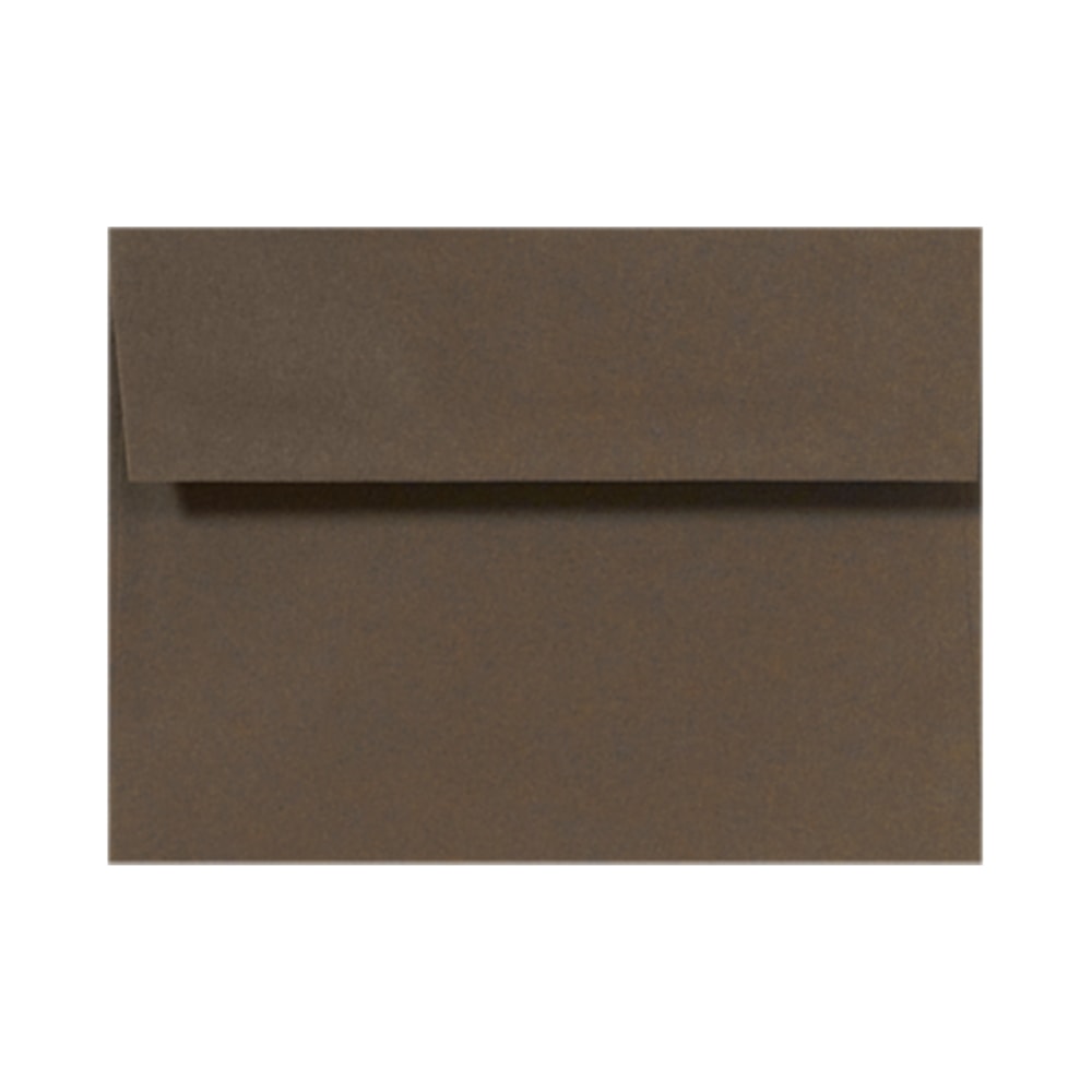 LUX Invitation Envelopes, #4 Bar (A1), Peel & Press Closure, Chocolate Brown, Pack Of 50 MPN:EX4865-17-50