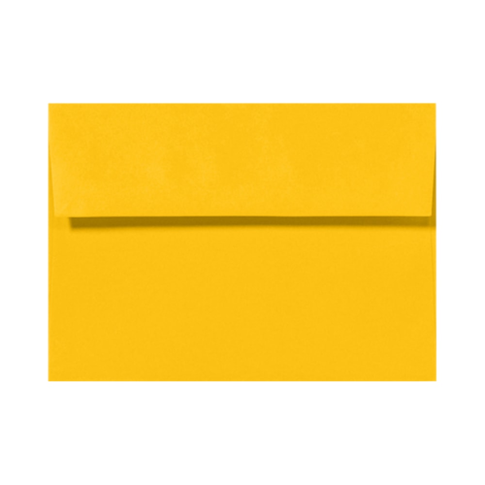 LUX Invitation Envelopes, A6, Peel & Press Closure, Sunflower Yellow, Pack Of 50 MPN:EX4875-12-50