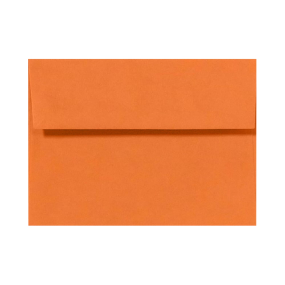 LUX Invitation Envelopes, A7, Peel & Stick Closure, Mandarin Orange, Pack Of 50 MPN:EX4880-11-50