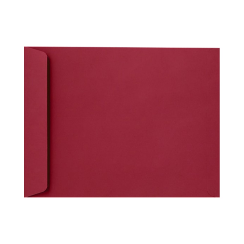 LUX Open-End 9in x 12in Envelopes, Peel & Press Closure, Garnet Red, Pack Of 50 MPN:EX4894-26-50