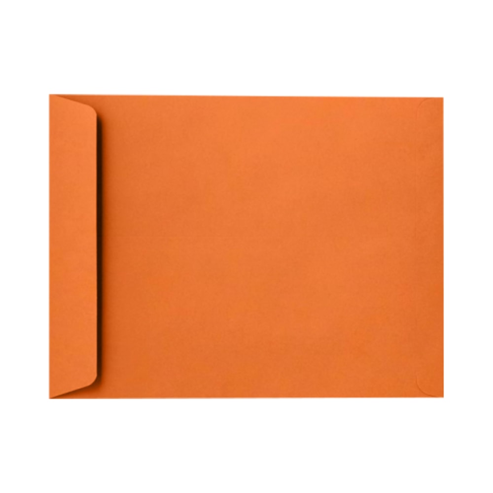 LUX Open-End 10in x 13in Envelopes, Peel & Press Closure, Mandarin Orange, Pack Of 500 MPN:EX4897-11-500
