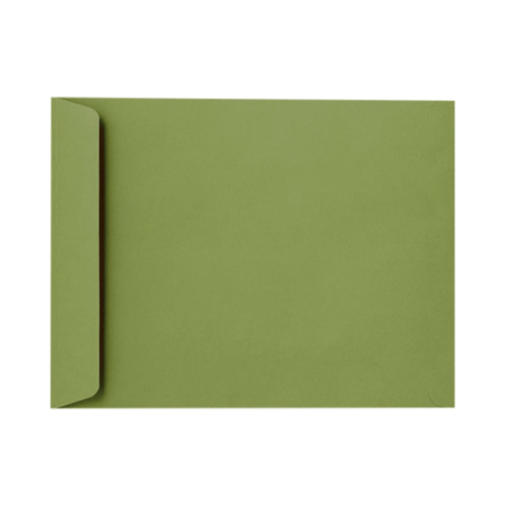 LUX Open-End 10in x 13in Envelopes, Gummed Seal, Avocado Green, Pack Of 50 MPN:EX4897-27-50