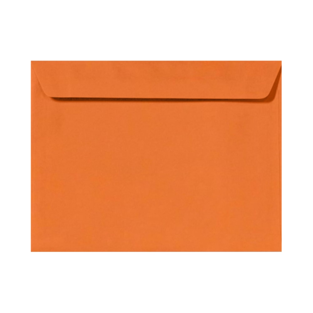 LUX Booklet 9in x 12in Envelopes, Gummed Seal, Mandarin Orange, Pack Of 50 MPN:EX4899-11-50