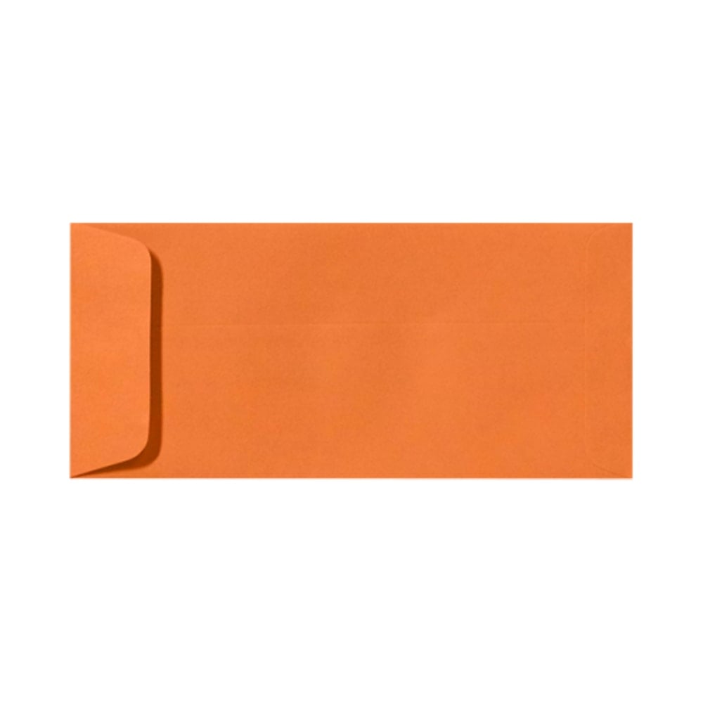 LUX Open-End Envelopes, #10, Peel & Press Closure, Mandarin Orange, Pack Of 250 MPN:EX7716-11-250