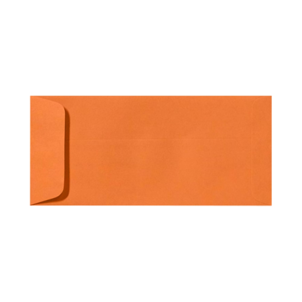 LUX Open-End Envelopes, #10, Peel & Press Closure, Mandarin Orange, Pack Of 50 MPN:EX7716-11-50