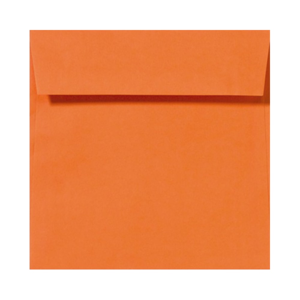 LUX Square Envelopes, 5 1/2in x 5 1/2in, Peel & Press Closure, Mandarin Orange, Pack Of 500 MPN:EX8515-11-500