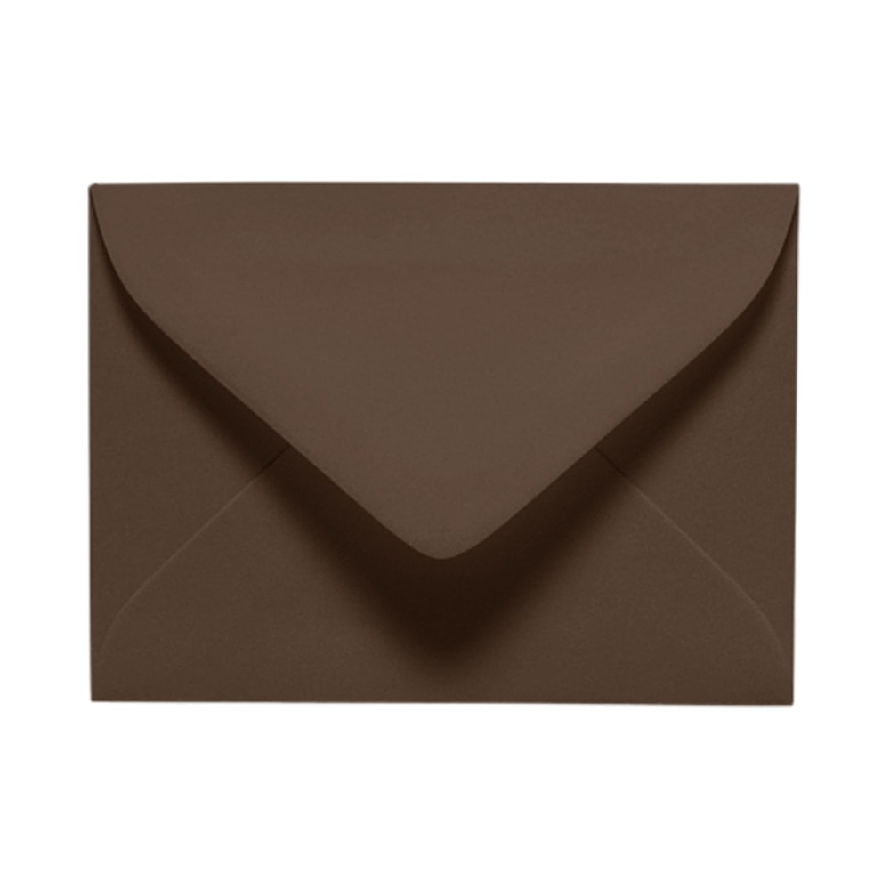 LUX Mini Envelopes, #17, Gummed Seal, Chocolate Brown, Pack Of 50 MPN:EXLEVC-17-50