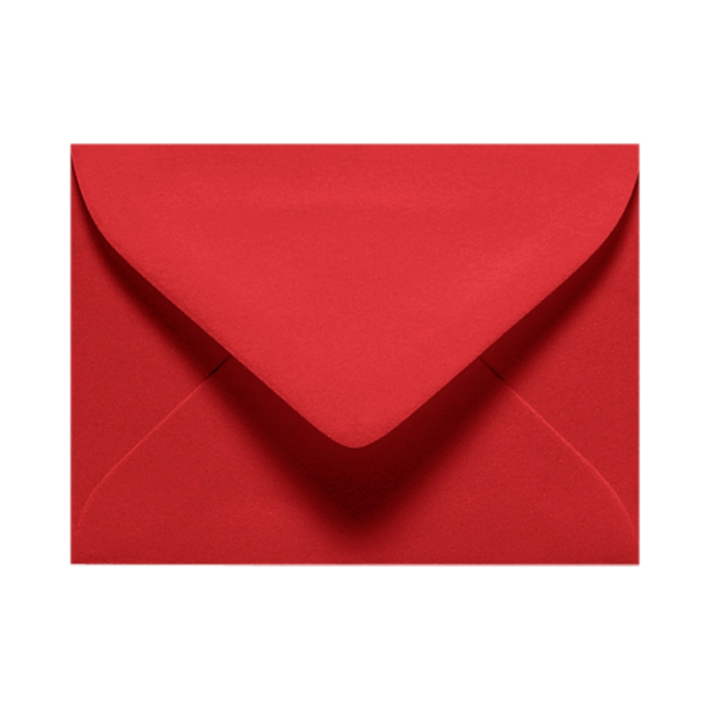 LUX Mini Envelopes, #17, Gummed Seal, Ruby Red, Pack Of 50 MPN:EXLEVC-18-50