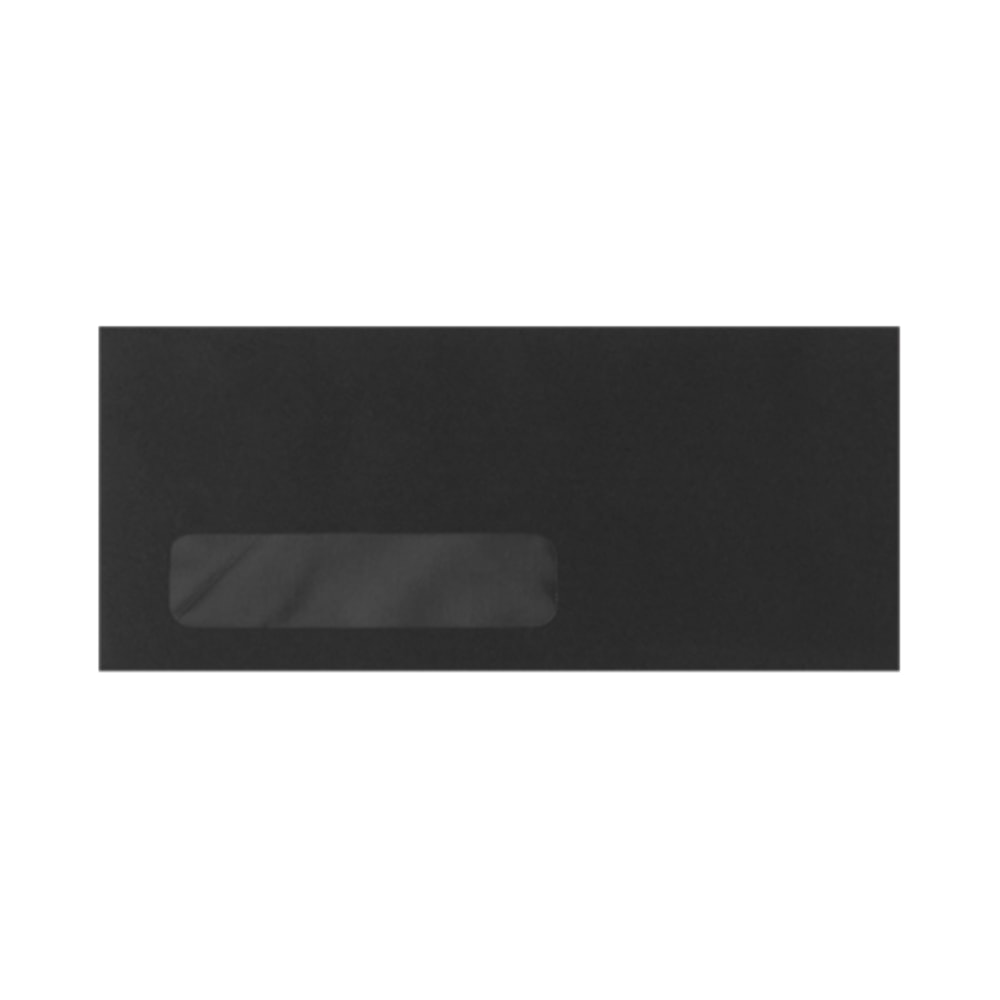 LUX Window #10 Envelopes, Botton Left Window, Gummed Seal, Midnight Black, Pack Of 1, 000 MPN:F-4561-B-1M