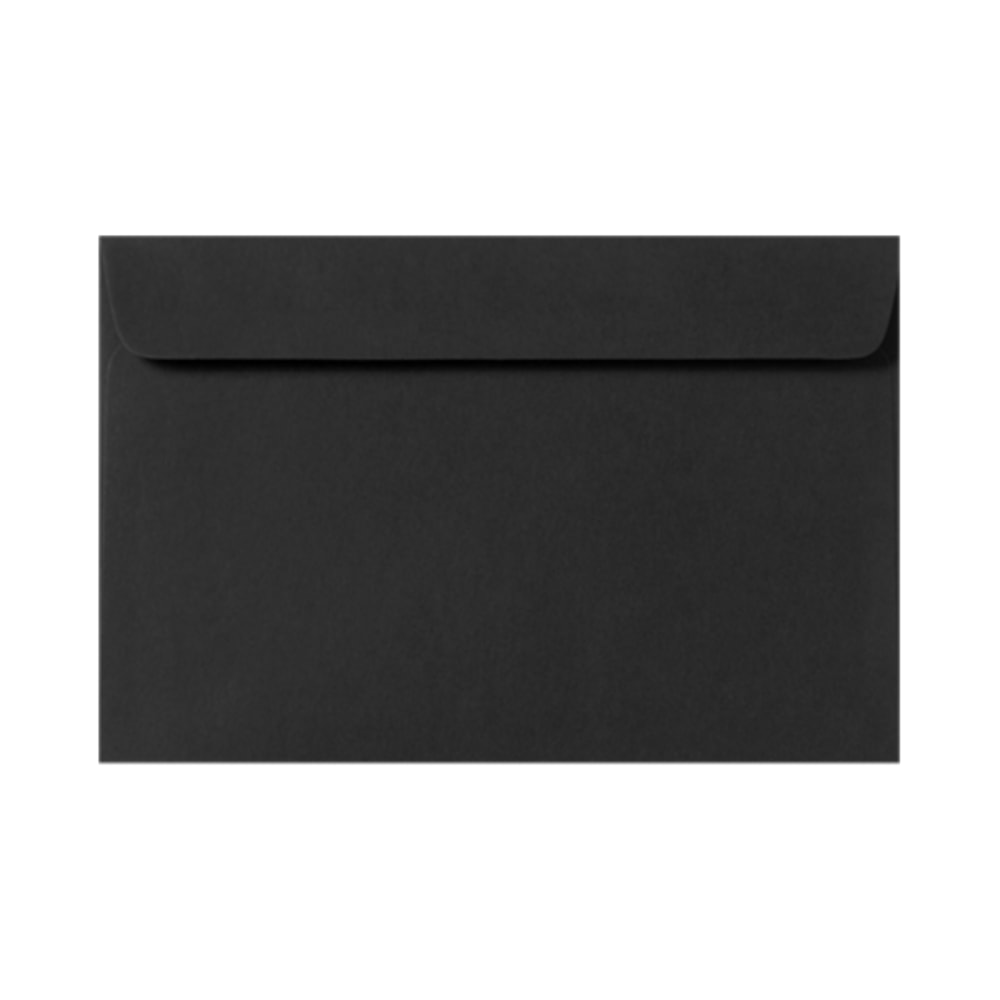 LUX Booklet 9in x 12in Envelopes, Gummed Seal, Midnight Black, Pack Of 500 MPN:F-6075-B-500