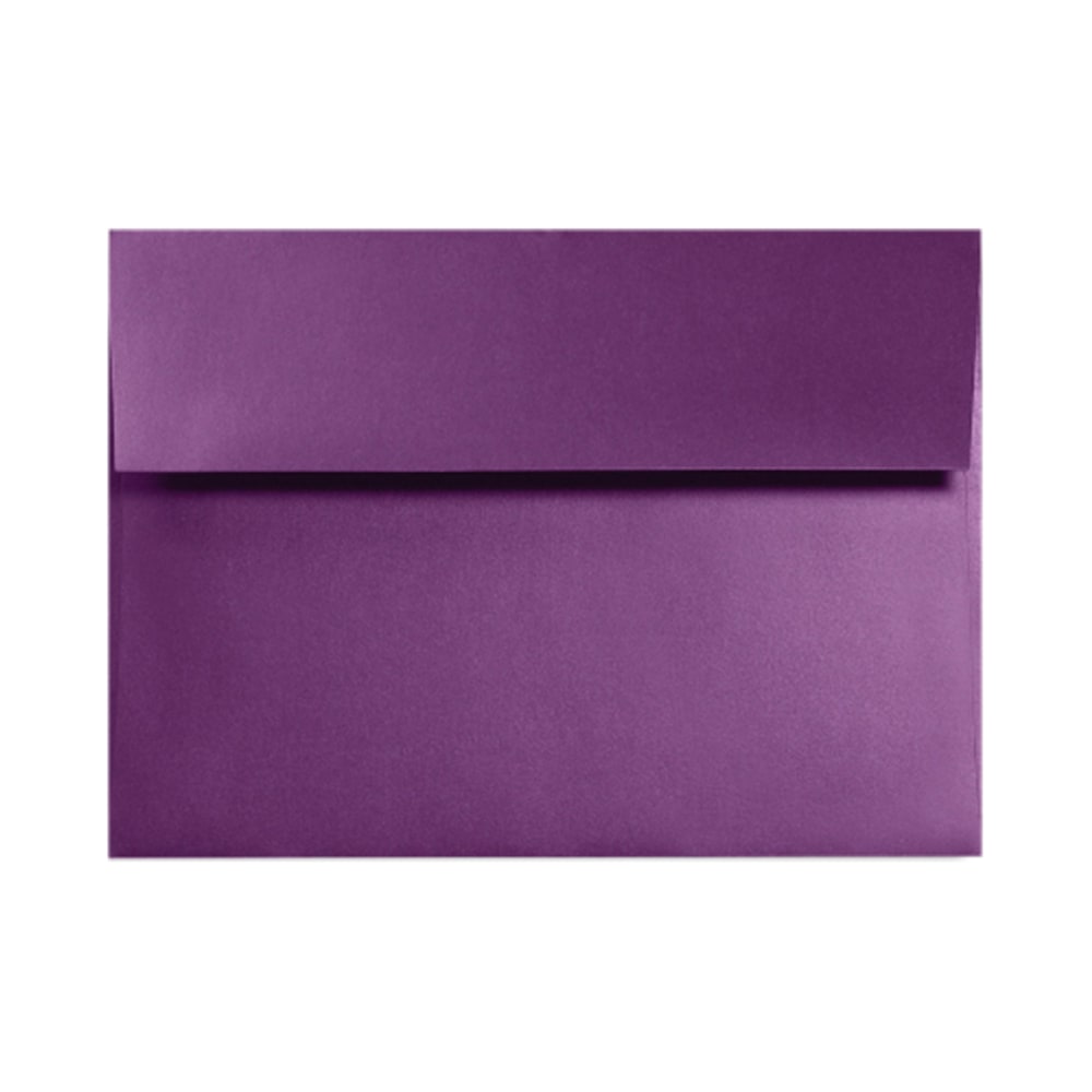 LUX Invitation Envelopes, #4 Bar (A1), Gummed Seal, Purple Power, Pack Of 500 MPN:FA4865-06-500