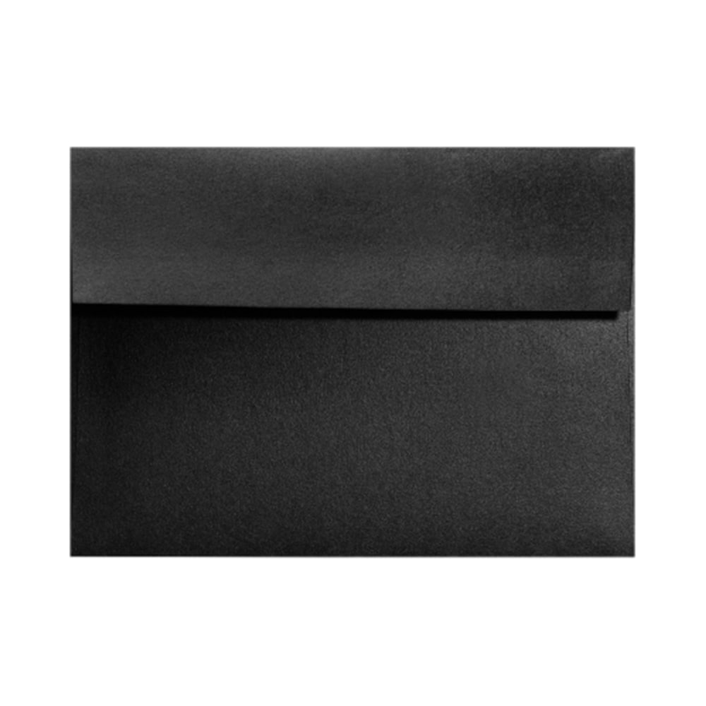 LUX Invitation Envelopes, A6, Gummed Seal, Black Satin, Pack Of 500 MPN:FA4875-01-500