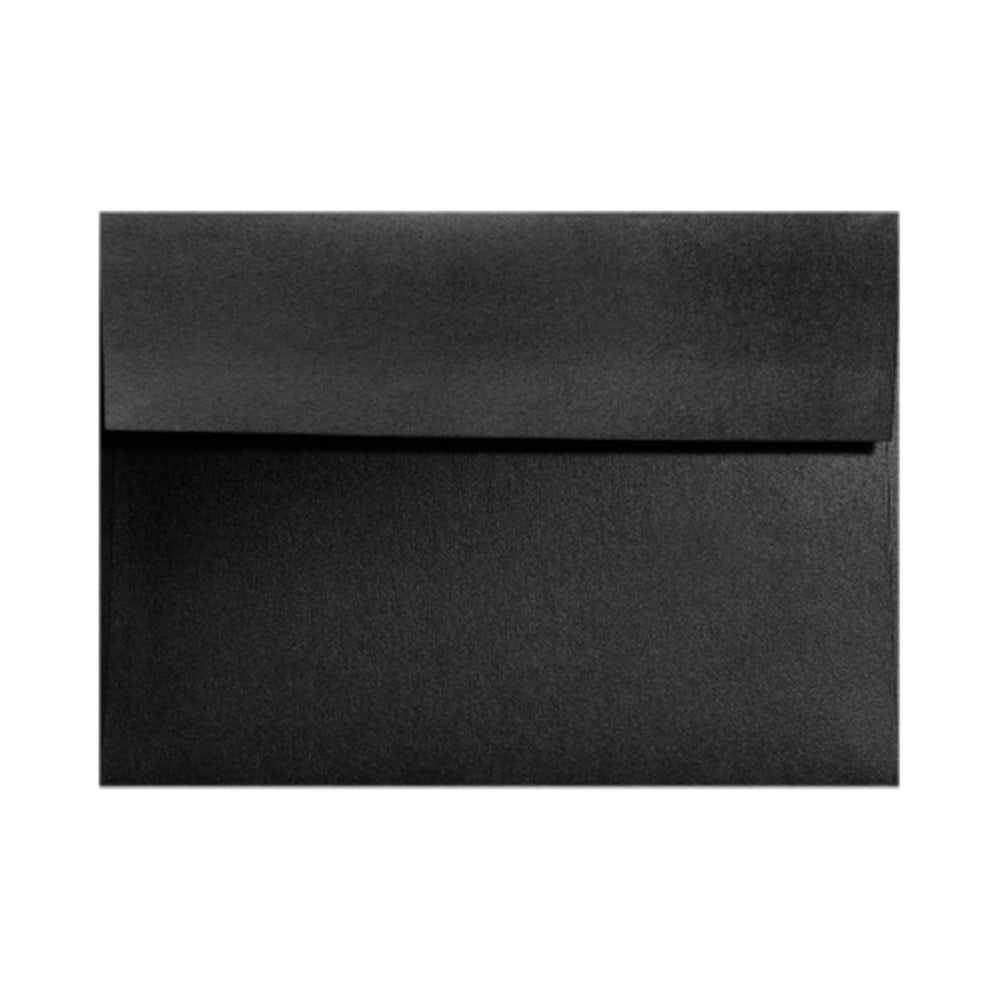 LUX Invitation Envelopes, A7, Gummed Seal, Black Satin, Pack Of 500 MPN:FA4880-01-500